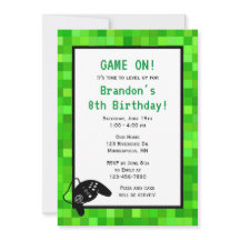 Groene gamerpixels | Aangepaste geboortedag