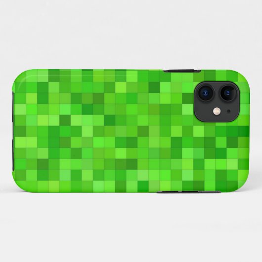 Groene gamerpixels | Aangepaste iPhone-draagtas Case-Mate iPhone Case (Achterkant (horizontaal))