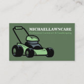 Groene Gardening Lawn Service Landscape Grass Mowe Visitekaartje (Achterkant)
