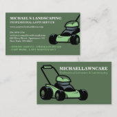 Groene Gardening Lawn Service Landscape Grass Mowe Visitekaartje (Voorkant / Achterkant)