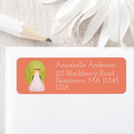 Groene Gardening Slak Mail Personaliseren Label (Insitu)