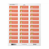 Groene Gardening Slak Mail Personaliseren Label (Full Sheet)