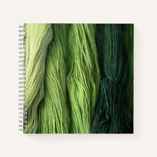 Groene garen notitieboek (Voorkant)