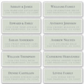 Groene Gast Adresetiketten BESTEL 6" of 8"! Sticker (Voorkant)