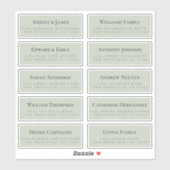 Groene Gast Adresetiketten BESTEL 6" of 8"! Sticker (Vel)