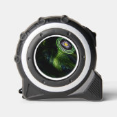 Groene gazon kom, meetlint rolmaat (Voorkant)