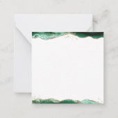 Groene geanide van het Manuscript van de Geode Mon Notitiekaartje (Achterkant)