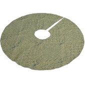Groene gebreide stof: close-up textuur kerstboom rok (Gekanteld)