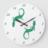 Groene Gecko Grote Klok (Voorkant)