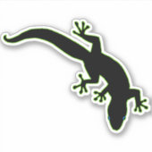 Groene GECKO-overzicht Sticker (Voorkant)