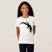 Groene GECKO-overzicht T-shirt (Voorkant volledig)