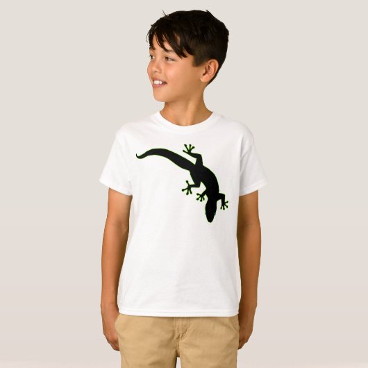 Groene GECKO-overzicht T-shirt (Voorkant volledig)