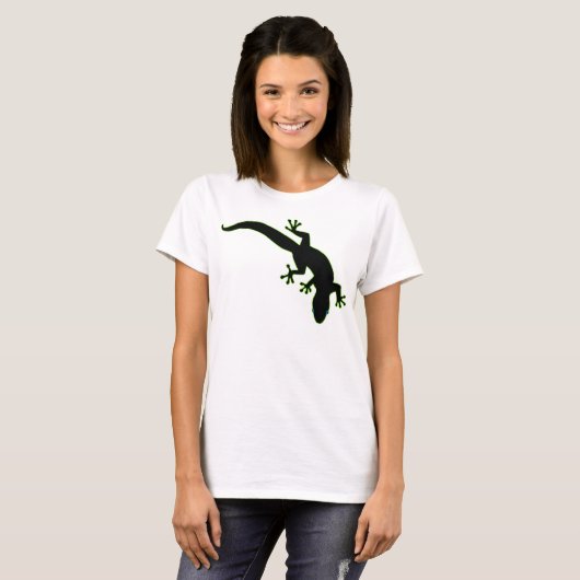 Groene GECKO-overzicht T-shirt (Voorkant volledig)