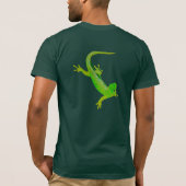 Groene Gecko T-Shirt (Afdruk achterzijde) (Achterkant)