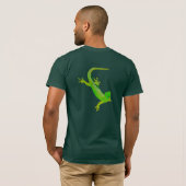 Groene Gecko T-Shirt (Afdruk achterzijde) (Achterkant volledig)