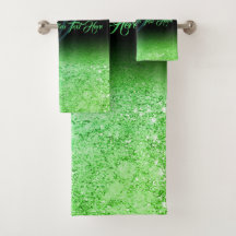 Groene gedrukte sprankelend effect Bling Glam