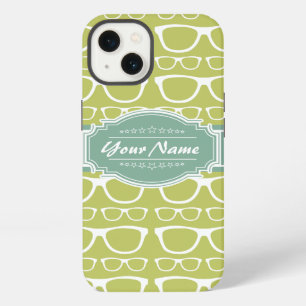 Groene Geek Bril Persoonlijk iPhone 13 Hoesje