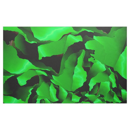 Groene gefragmenteerde abstractie stof (Yard (91,4 cm))