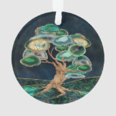 Groene geigenstructuur ornament (achterkant)