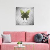Groene Gejuwelen Vlinder Canvas Afdruk (Insitu (Woonkamer))