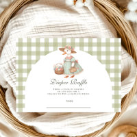 Groene Gekke Gans Baby Diapper Raffle