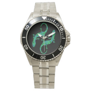 Groene gekko horloge