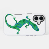 Groene gekko iPhone 16 hoesje (Achterkant horizontaal)