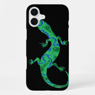 Groene gekko iPhone 16 plus hoesje