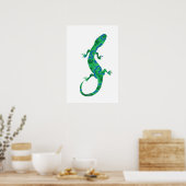 Groene gekko poster (Keuken)
