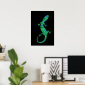 Groene gekko poster (Thuiskantoor)