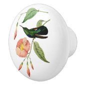 Groene gekleurde Carib-kolibrie Keramische Knop (Rechts)