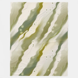 Groene gekleurde golfpatroonbundel fleece deken