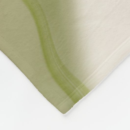 Groene gekleurde golfpatroonbundel fleece deken (Hoek)