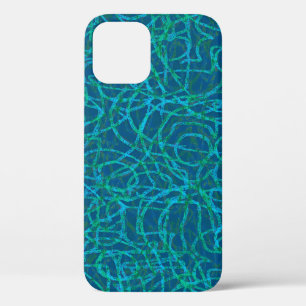 Groene gekrabbelde lijnen patroon Hoesje-Mate iPho Case-Mate iPhone Case