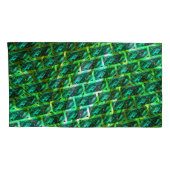 Groene, gekraste, raster of andere steen kussensloop (Achterkant-Rechts)