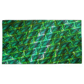 Groene, gekraste, raster of andere steen kussensloop (Voorkant-Rechts)