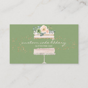 Groene gelaagde banketbakkerij uit de bankindustri visitekaartje