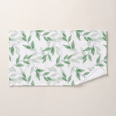 Groene gelaagde Waterverf verliest patroon Bad Handdoek (Handdoek)