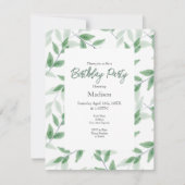 Groene gelaagde Waterverf verliest patroon Kaart (Voorkant)