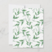 Groene gelaagde Waterverf verliest patroon Kaart (Achterkant)