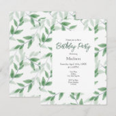 Groene gelaagde Waterverf verliest patroon Kaart (Voorkant / Achterkant)