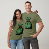 Groene Geldzak T-shirt (Unisex)
