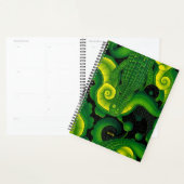 Groene Gele Alligator Krokodil Draak Naam Planner (Display)