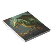 Groene & Gele Draak Notitieblok (Schuin)