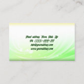 Groene & Gele Gradiënt Gezond Leven/Dieet Kaart Visitekaartje (Achterkant)