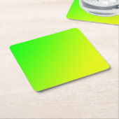groene gele gradiënt kartonnen onderzetters (Schuin)