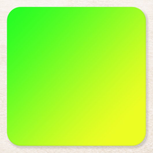 groene gele gradiënt kartonnen onderzetters (Voorkant)
