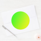 groene gele gradiënt  ronde sticker (Envelop)