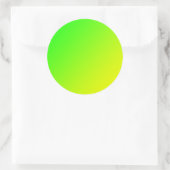 groene gele gradiënt  ronde sticker (Tas)