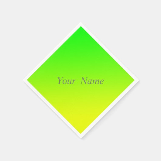 groene gele gradiënt servet (Hoek)